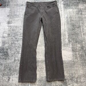 Levis Corduroy Jeans Mens 34x32 (32x30) Gray 514 Straight Leg Pinwale Skate Pant